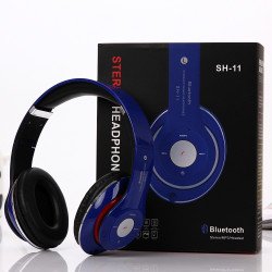 HD Wireless Bluetooth Stereo Headset SH11 (Navy Blue)